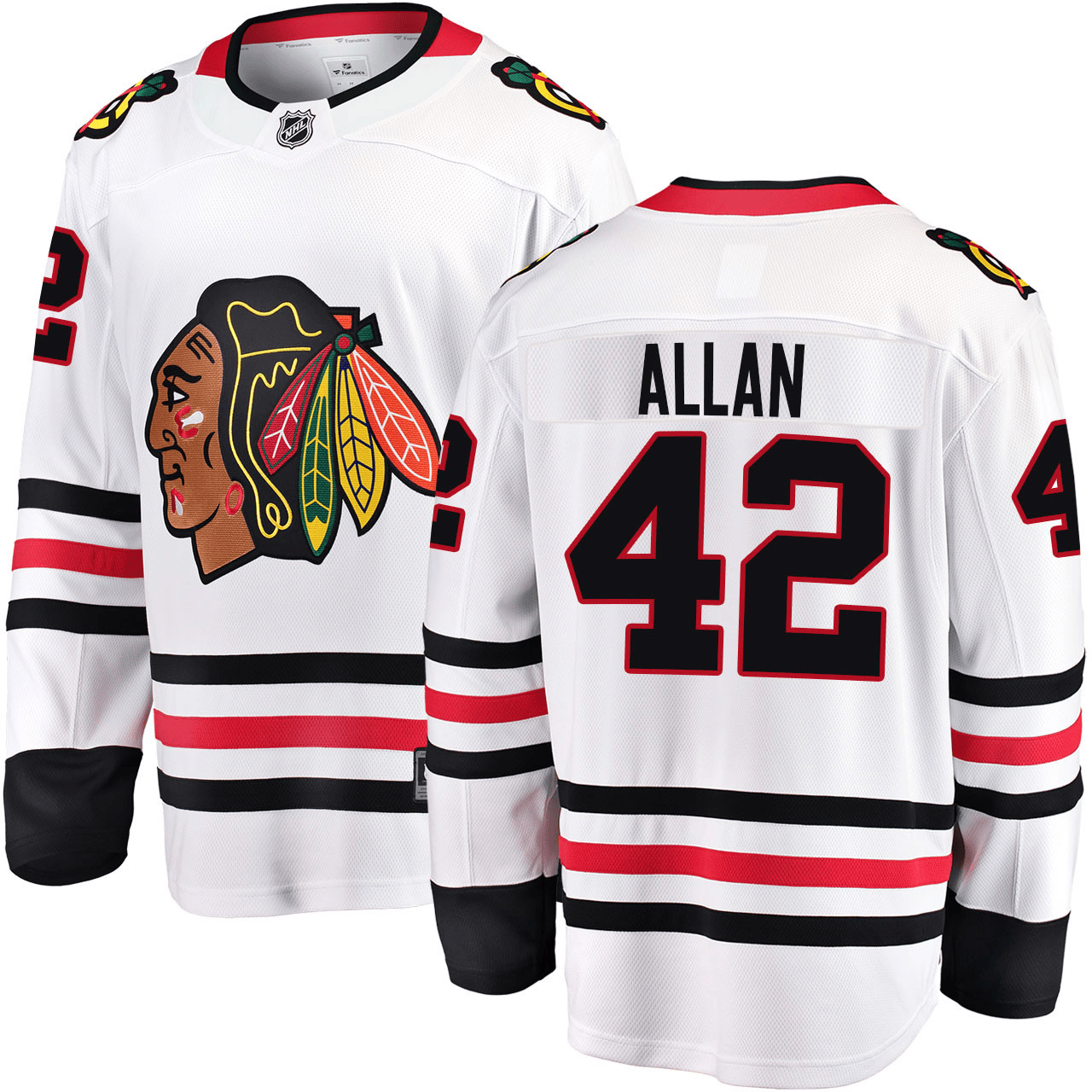 Nolan Allan Chicago Blackhawks 2025 Road Breakaway White Jersey