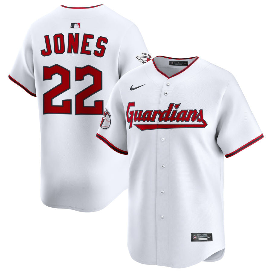 Nolan Jones Cleveland Guardians 2025 Home Limited Jersey - White