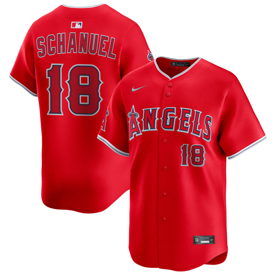Nolan Schanuel Los Angeles Angels 2025 Alternate Limited Jersey - Red