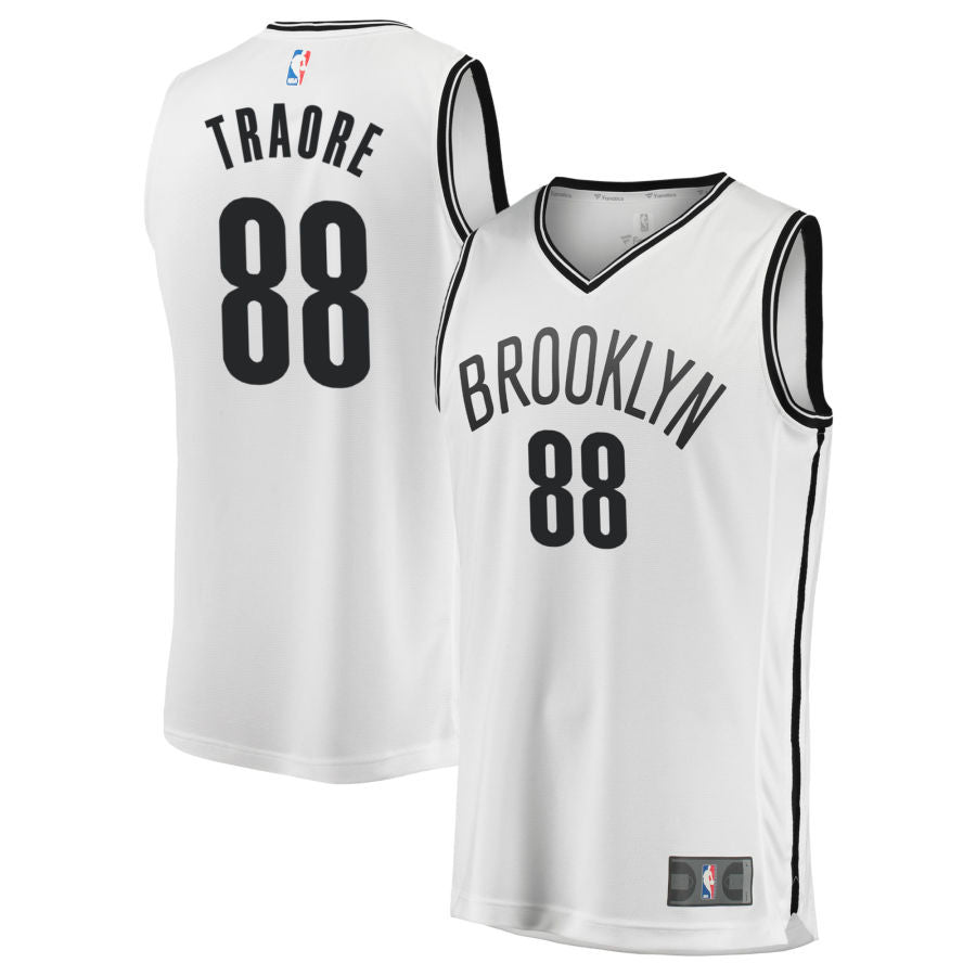 Nolan Traore Brooklyn Nets 2025 Fast Break Association Edition Jersey - White