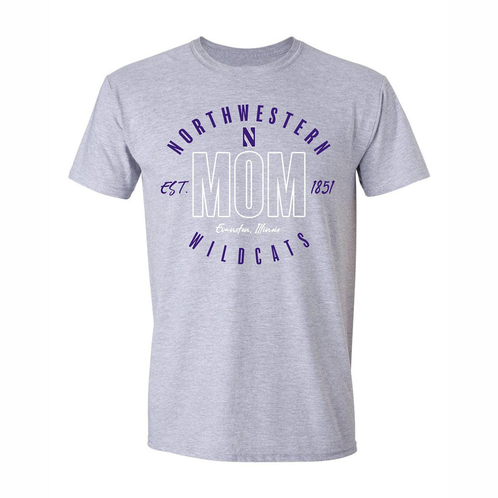 Northwestern Merch 2026 Northwestern Wildcats Mom T-Shirt Cool Gifts For Mom