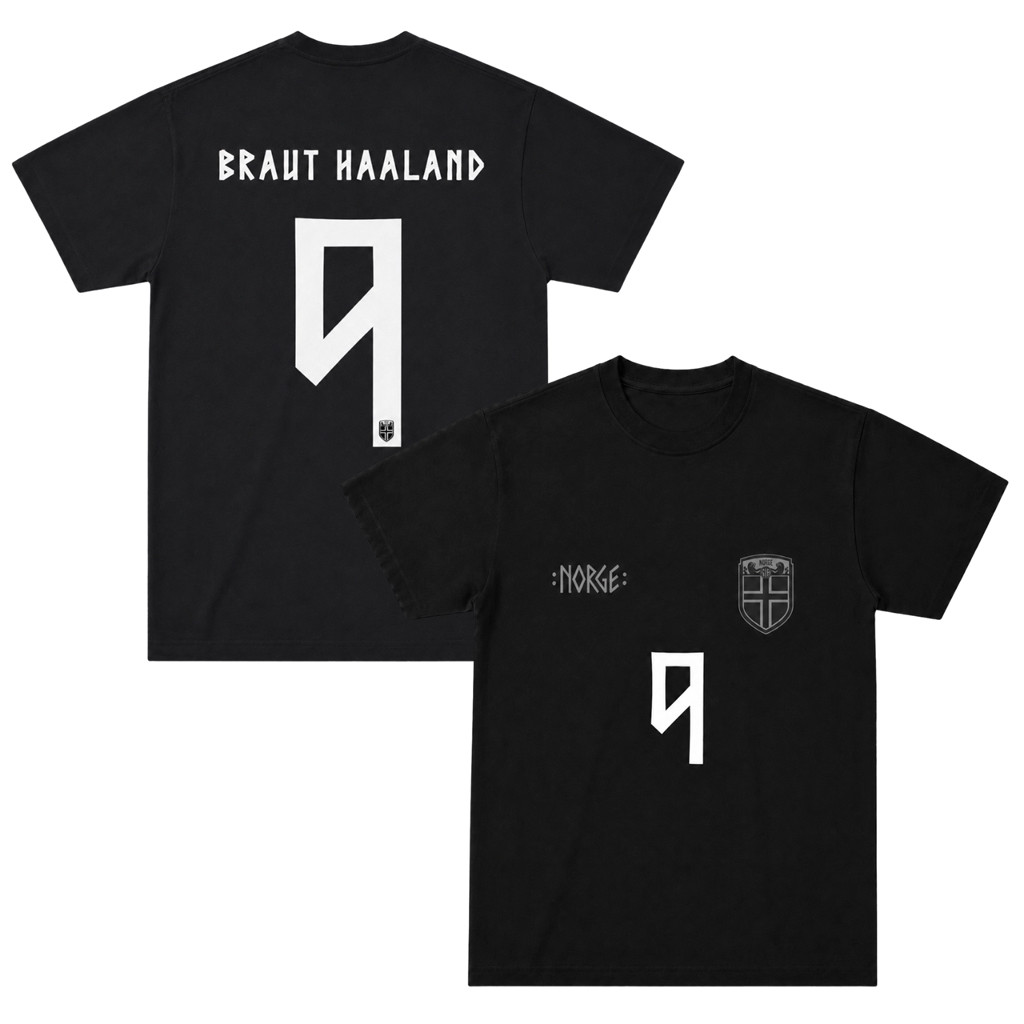 Norway World Cup 2026 Merch #9 Erling Haaland Norway Away T-Shirt Legendary Football Fan Gear