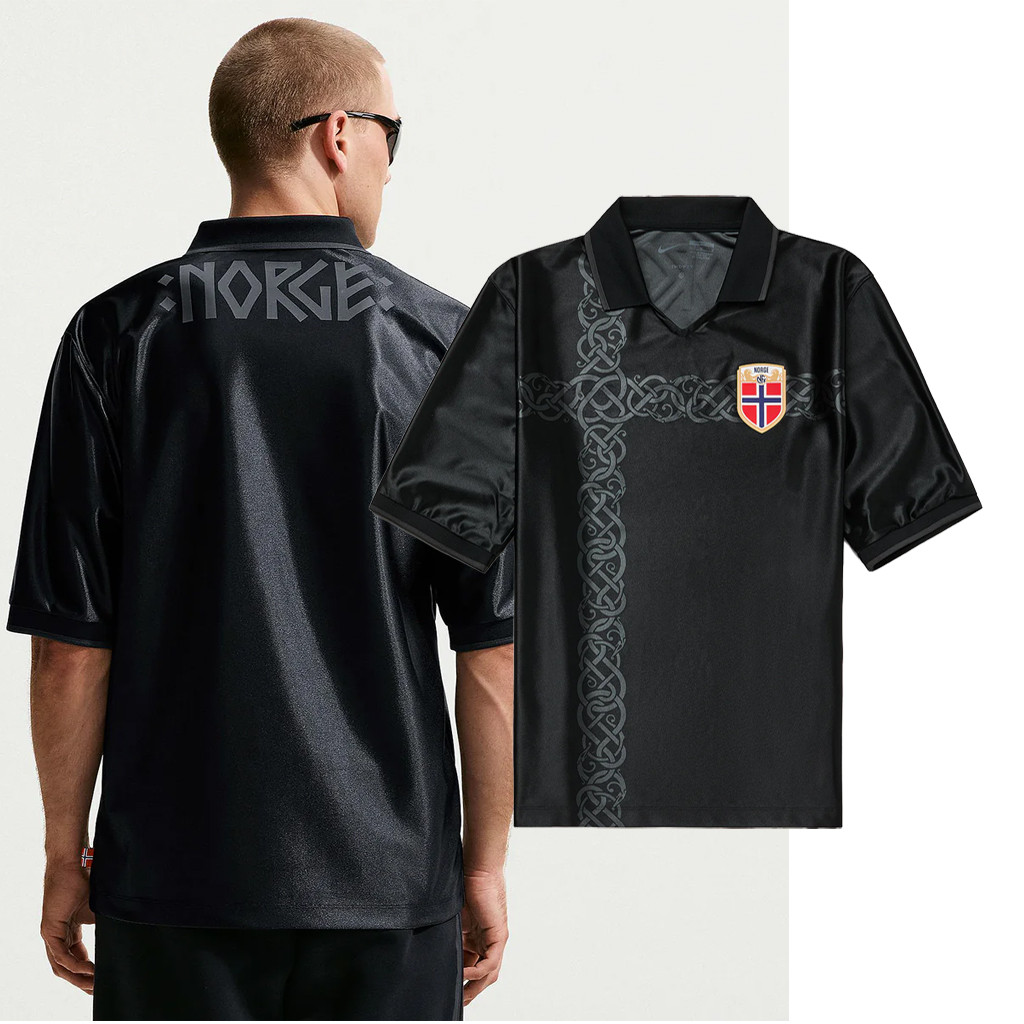 Norway World Cup 2026 Merch National Team Norge Football V-Neck Polo Shirt FIFA Gifts For Fan