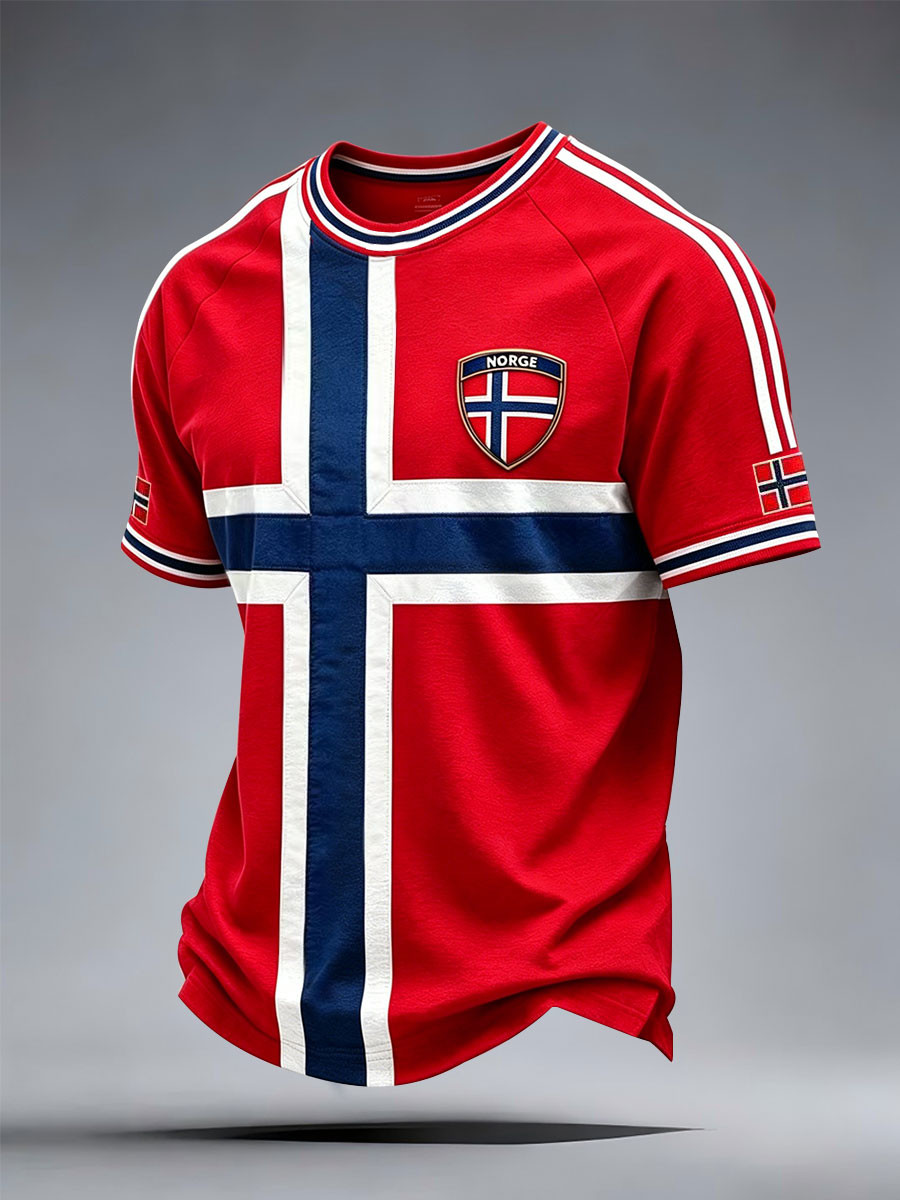Norway World Cup 2026 Merch Norge Flag T-Shirt Game Day Shirt Norway National Team Merch Men's