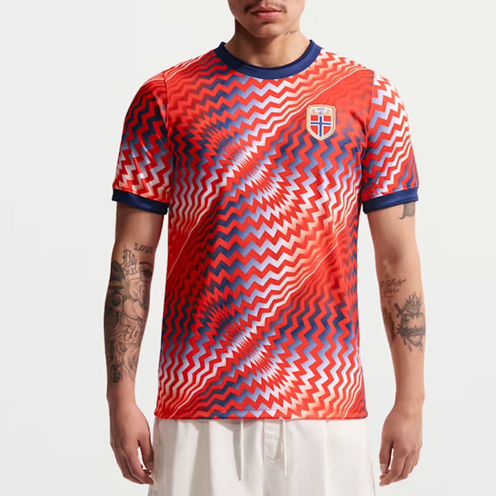 Norway World Cup 2026 Merch Norway National Team 2026 Academy Pro Pre-Match Jersey Fan Gifts