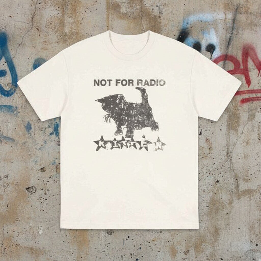 Not For Radio Kitten Graphic Shirt Unique Cat Design T-Shirt Gifts For BFF