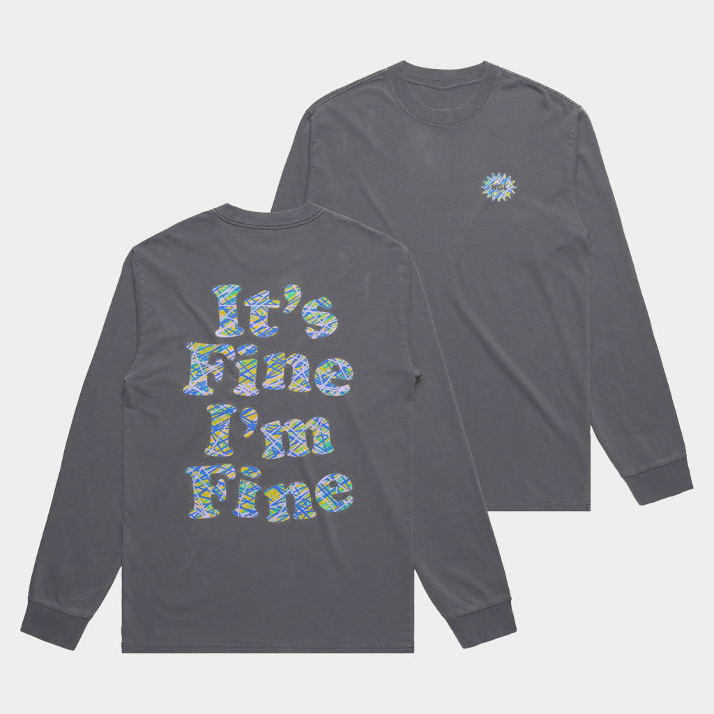 Not Gonna Lie With Kylie Kelce Merch 2026 It's Fine I'm Fine Long Sleeve Shirt Gifts For BFF