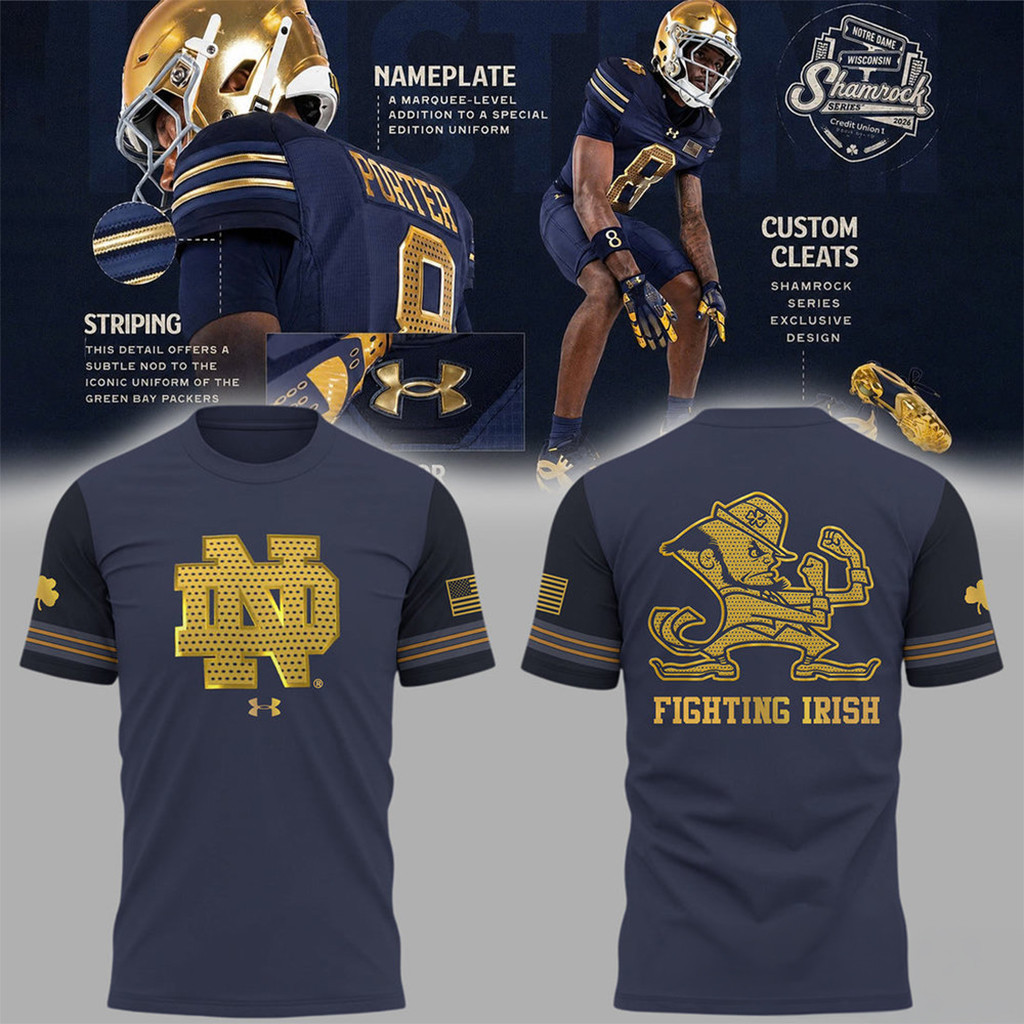 Notre Dame Fighting Irish 2026 Shamrock Series T-Shirt Notre Dame Football Merch Gift For Fans