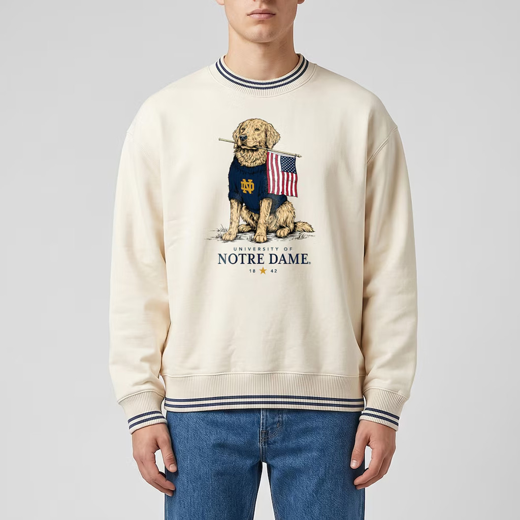 Notre Dame Merch 2026 Notre Dame Fighting Irish Americana Good Boy Sweatshirt Gift For Brother