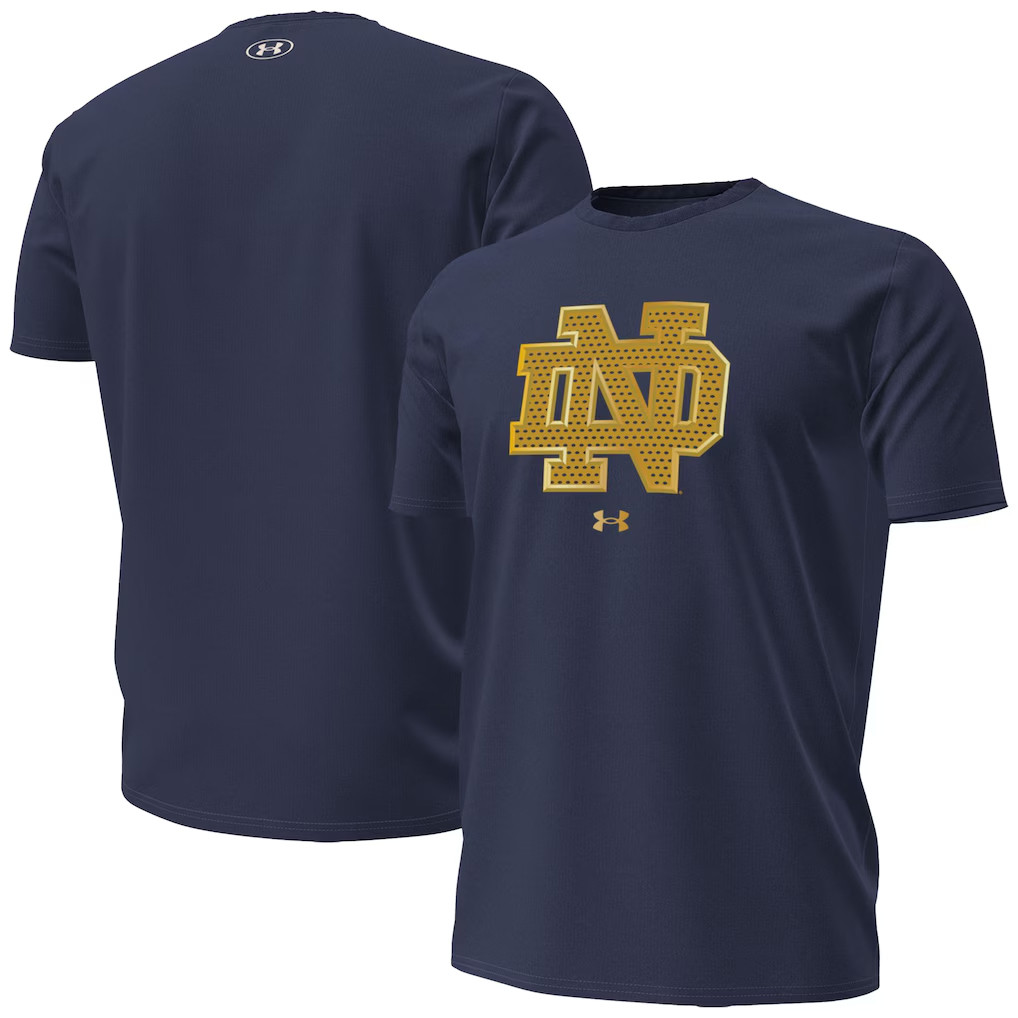 Notre Dame Merch Notre Dame Fighting Irish 2026 Shamrock Series Metallic T-Shirt Gift For Him