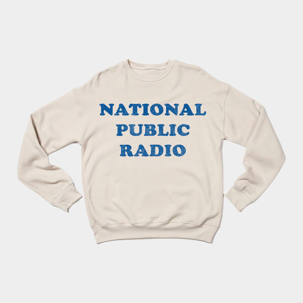NPR Merch 2026 NPR Retro 70s Cooper Crewneck National Public Radio Sweatshirt Gifts For BFF