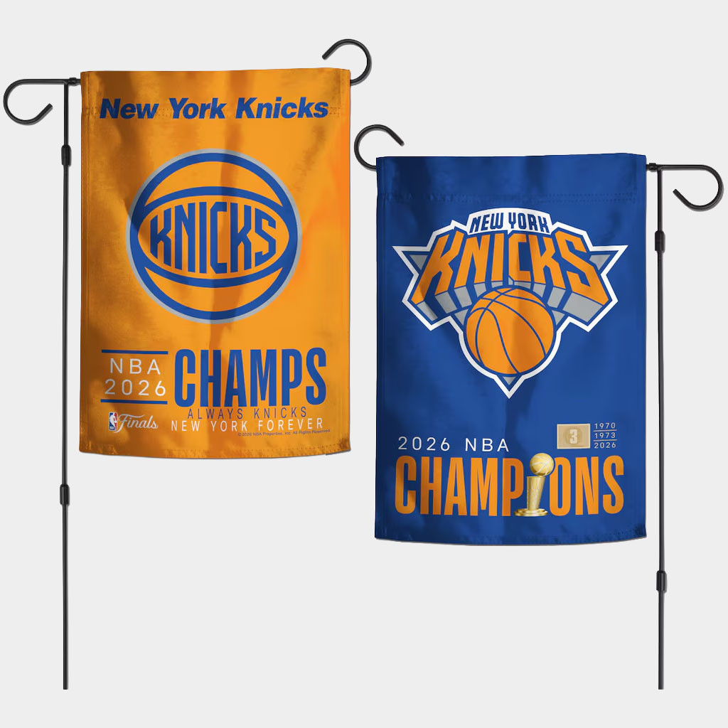 NY Knicks Champions Merch New York Knicks 2026 Finals Champions Garden Flag Yard Decor For Fans