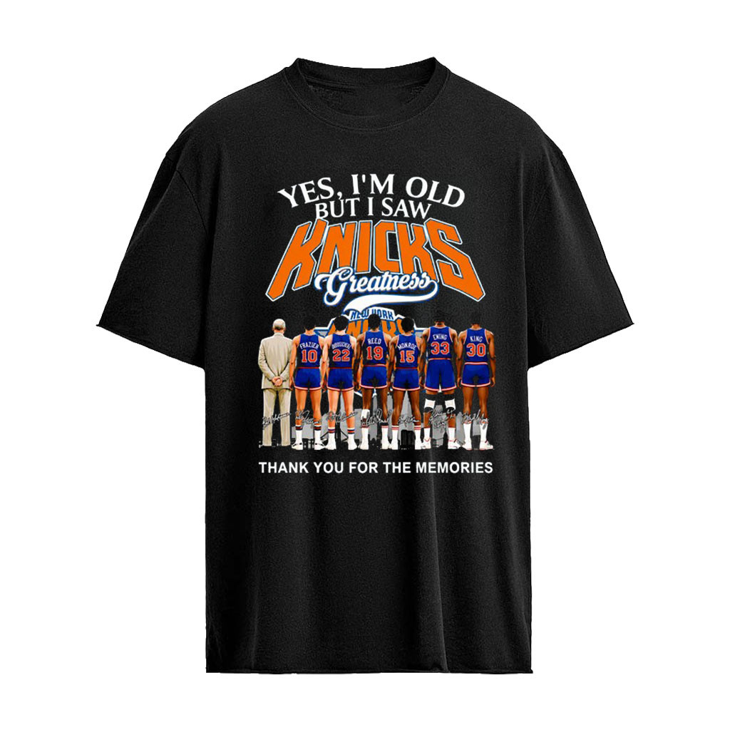 NY Knicks legends Frazier Reed Ewing King greatness signature Unisex T-Shirt