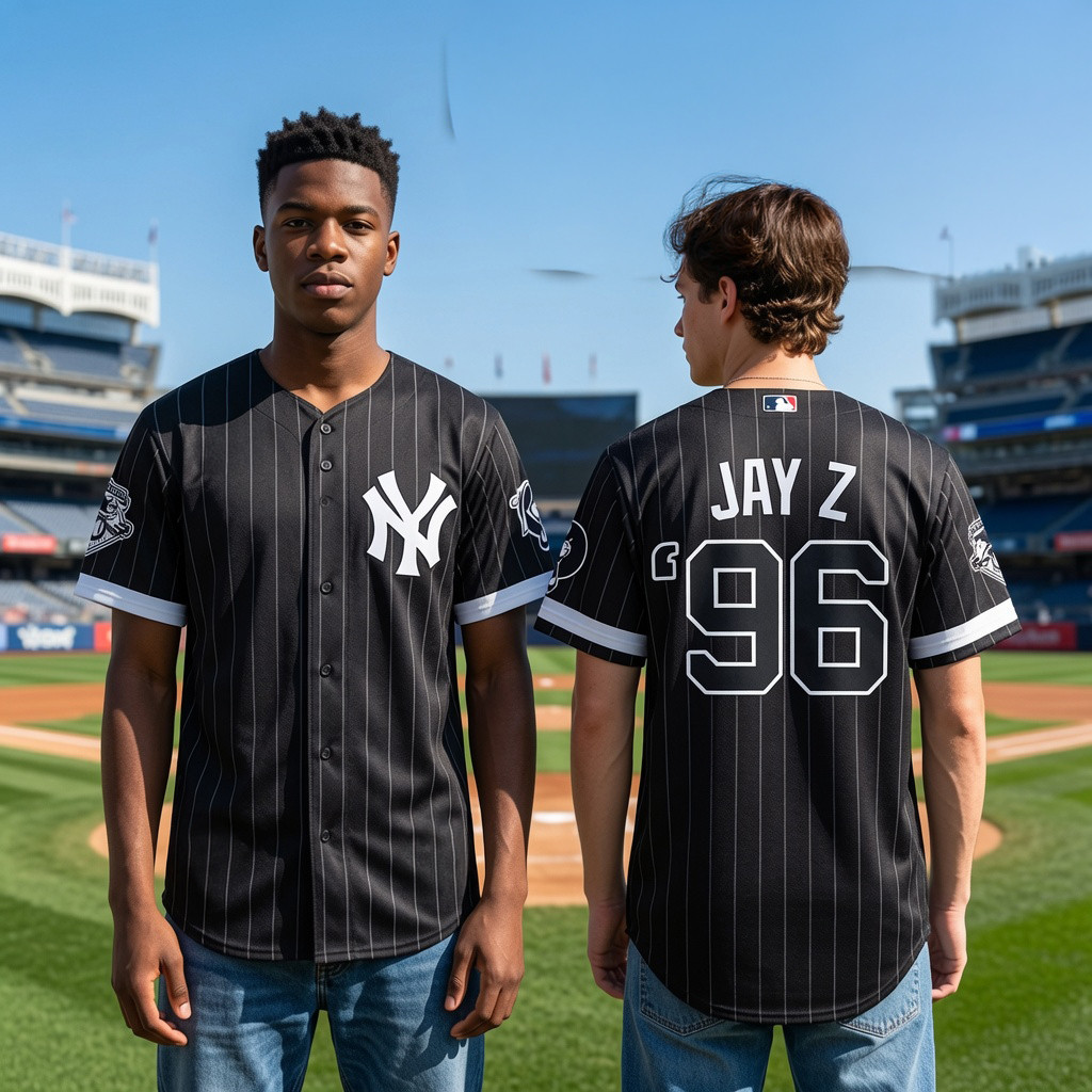 NY Yankees X Jay Z Baseball Jersey NY Yankees Merch Birthday Presents For Brother