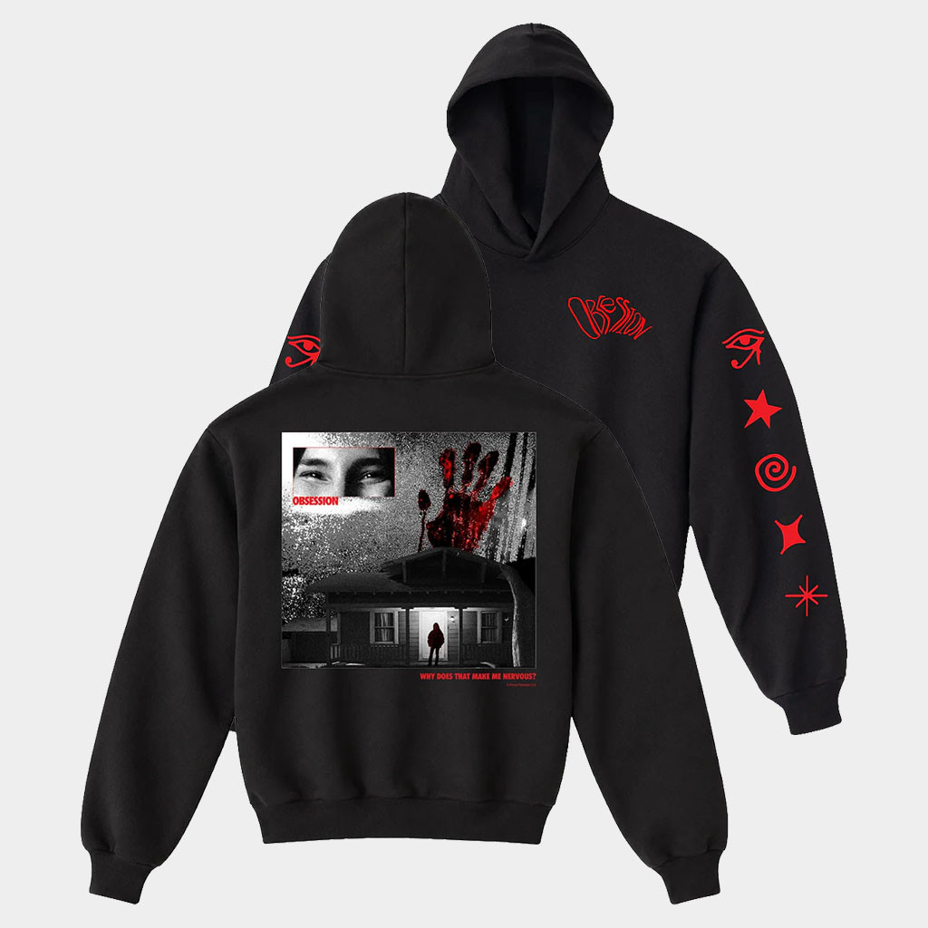 Obsession Merch 2026 Obsession Makes Me Nervous Hoodie Best Gift For Horror Movie Fans