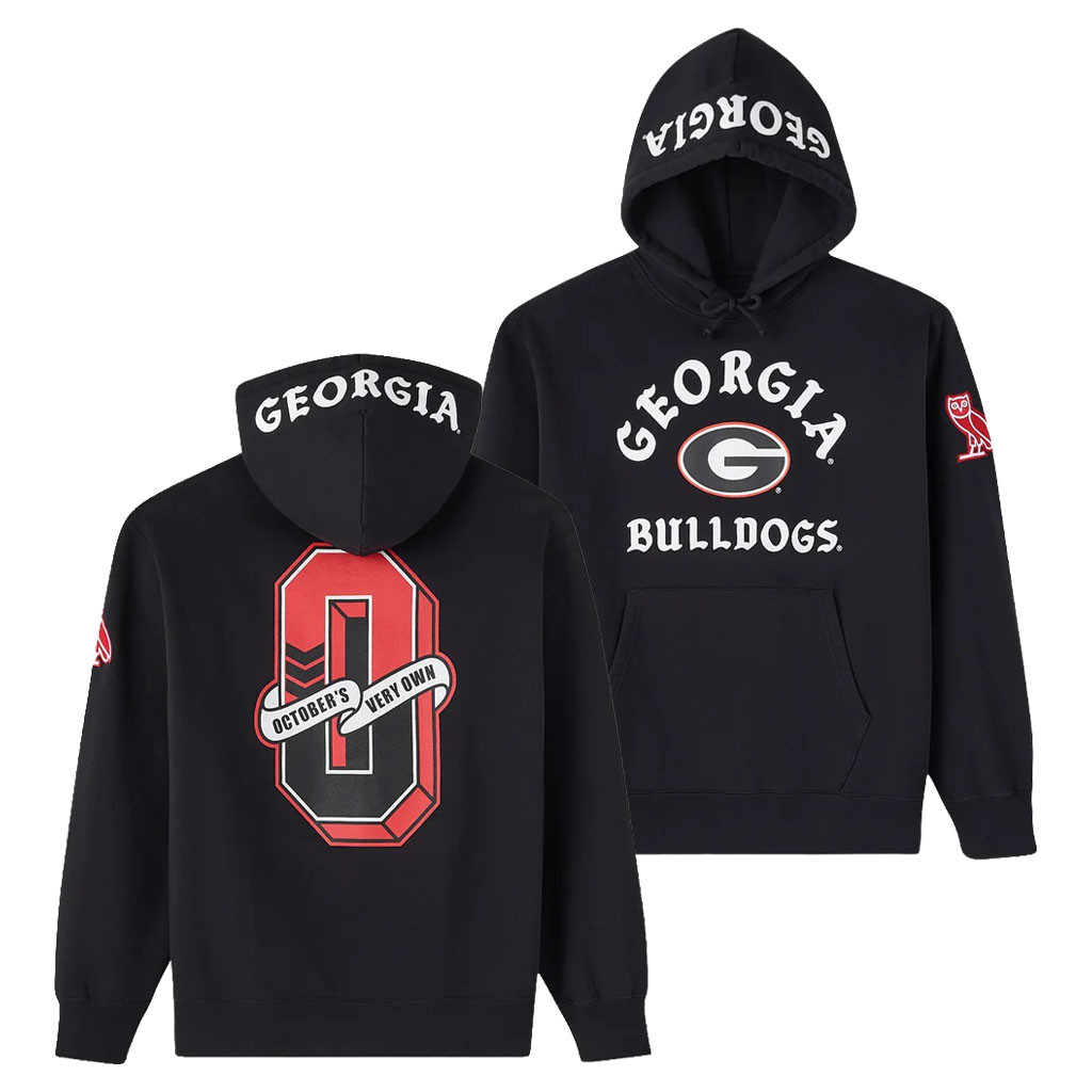 October's Very Own Merch OVO 2026 Georgia Bulldogs Hoodie Black Gift For Football Fans