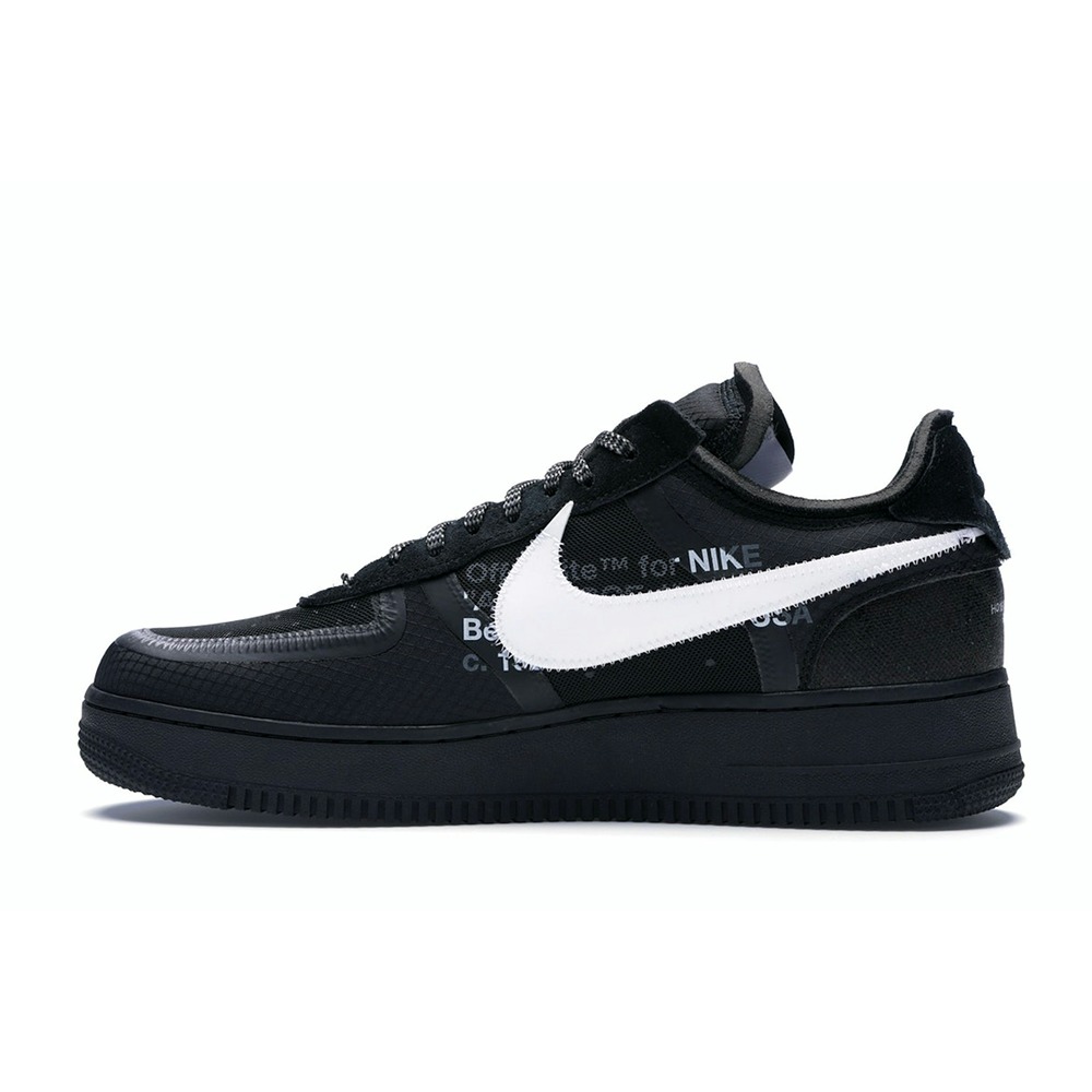 Off-White Nike Air Force 1 Low Black Sneakers - AO4606-001 - Image 3
