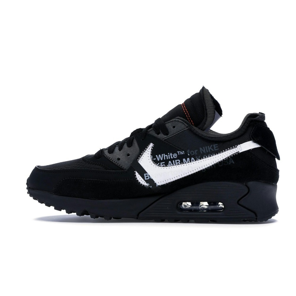 Off-White Nike Air Max 90 Black Sneaker Style AA7293-001 - Image 3