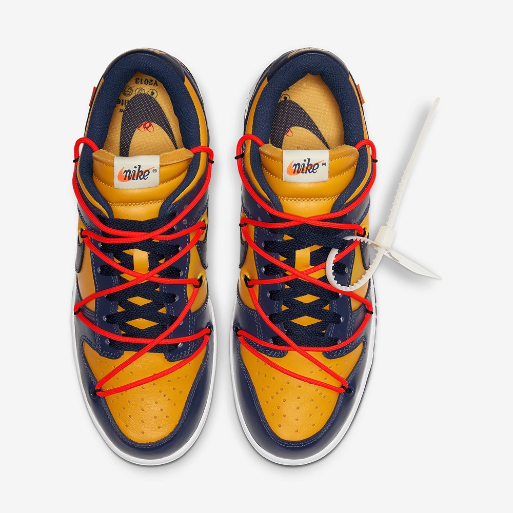 Off-White Nike Dunk Low University Gold Sneakers - CT0856-700 - Image 5