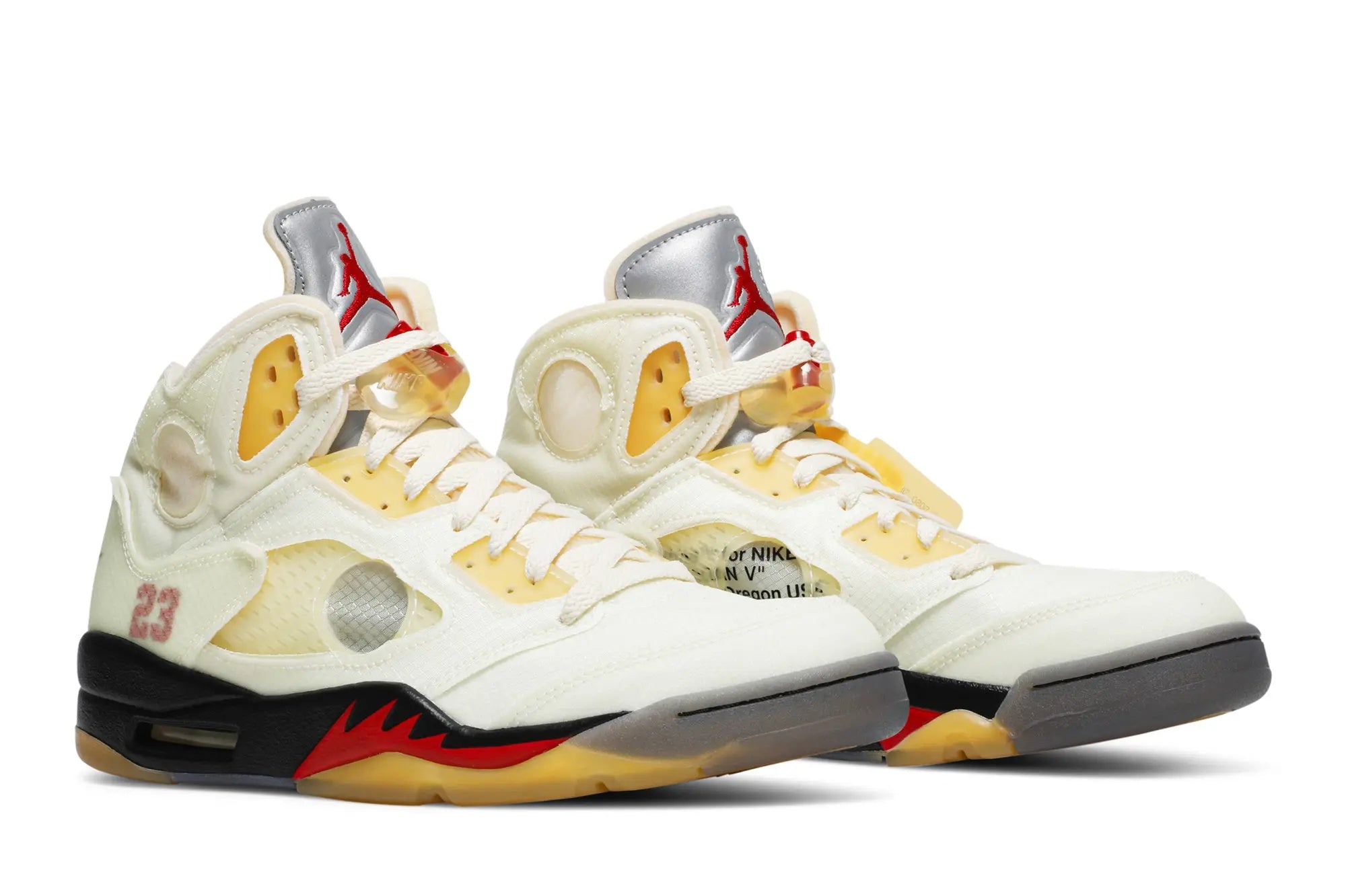 Off-White x Jordan 5 SP 'Sail' - Image 3