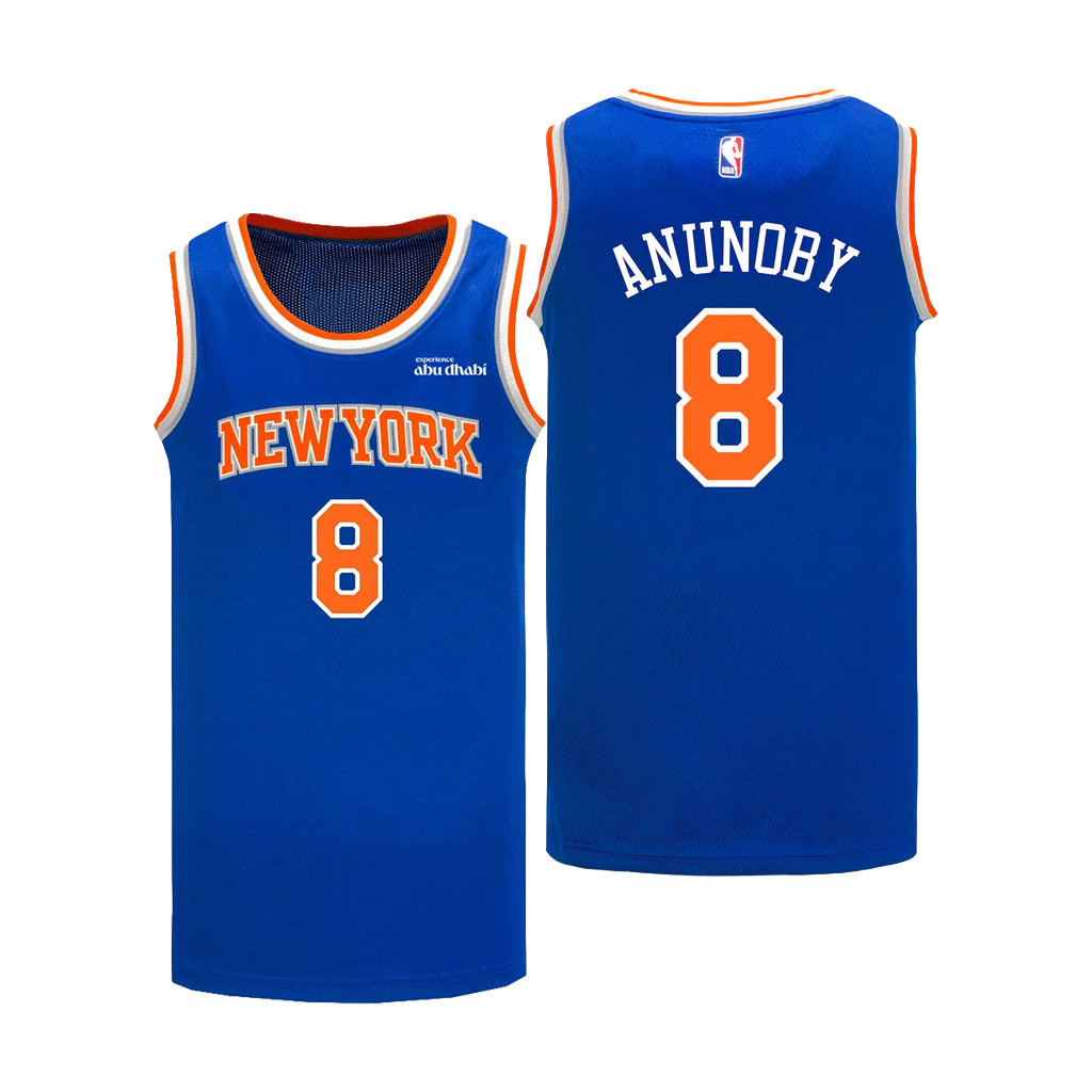 OG Anunoby #8 New York Knicks Swingman Jersey NY Knicks Merch Present For Basketball Fans