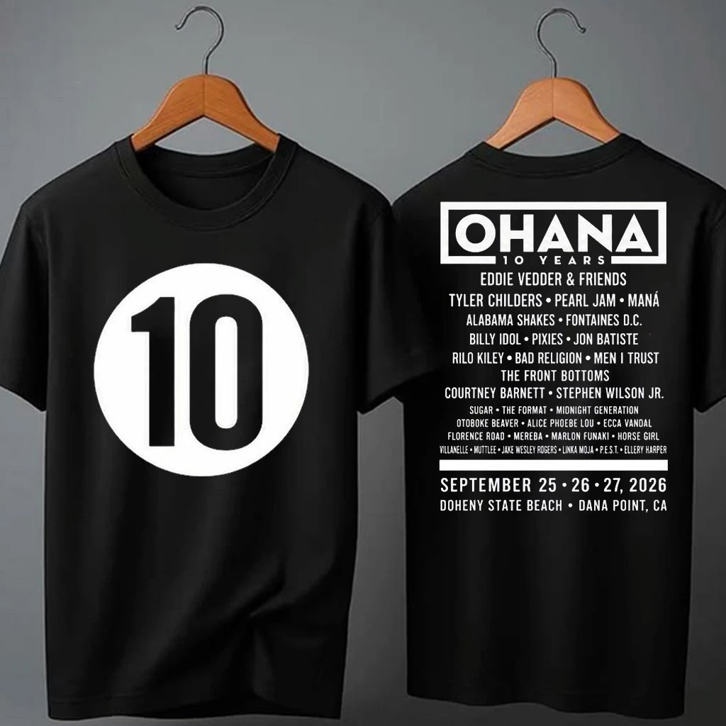 Ohana Festival 2026 10 Years Event 10 Shirt Ohana Festival Merch Gifts For Music Lovers