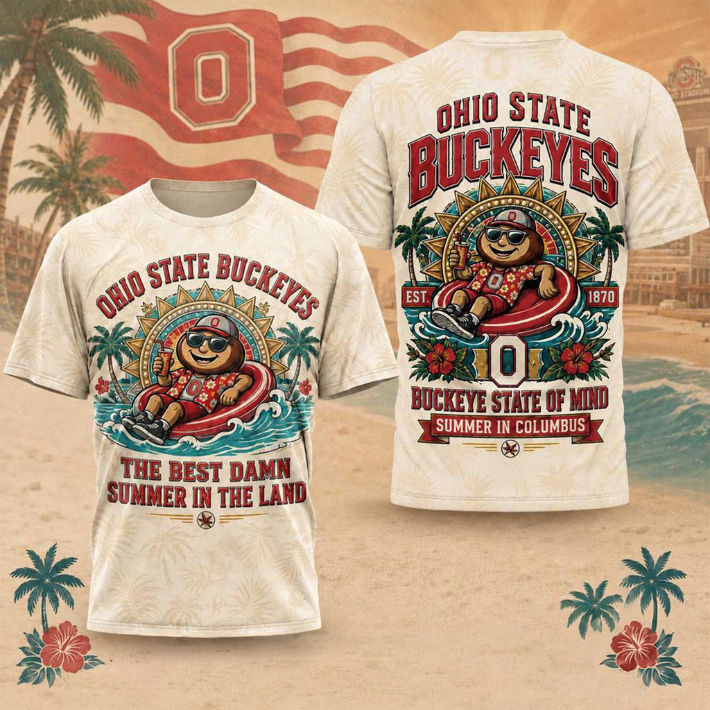 Ohio State Buckeyes 2026 The Best Damn Summer In The Land T-Shirt Buckeyes Merch Fan Gifts