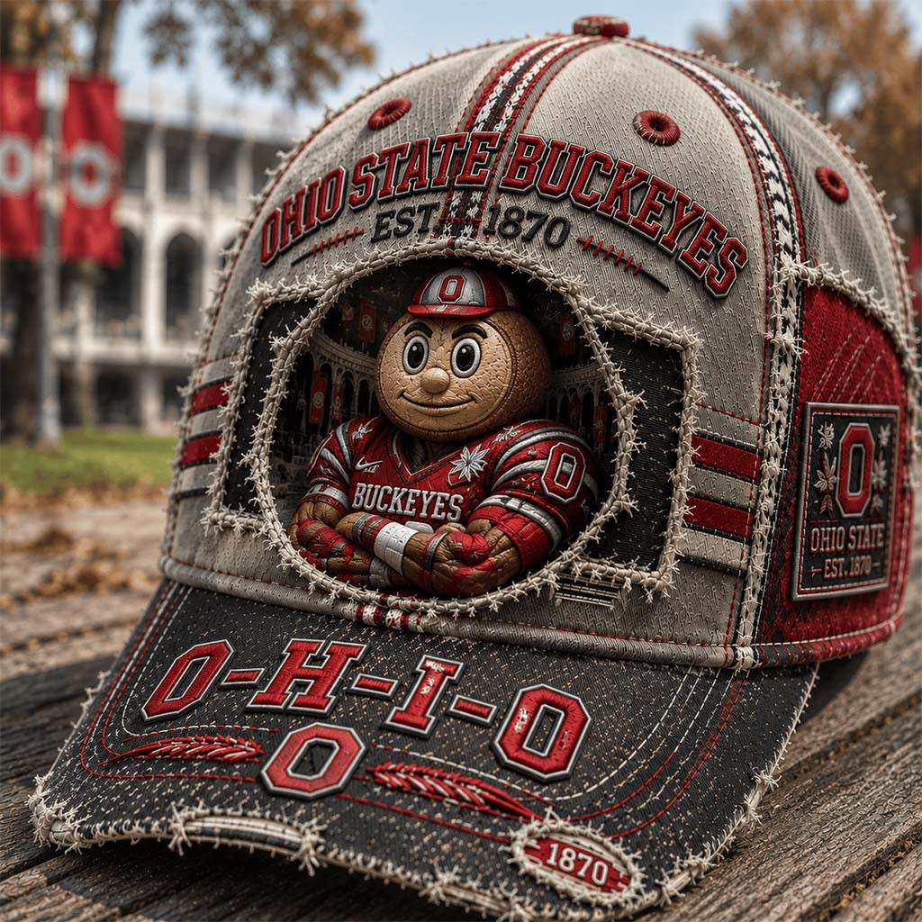 Ohio State Buckeyes Est 1870 Hat Buckeyes Merch Best Gifts For Football Fans