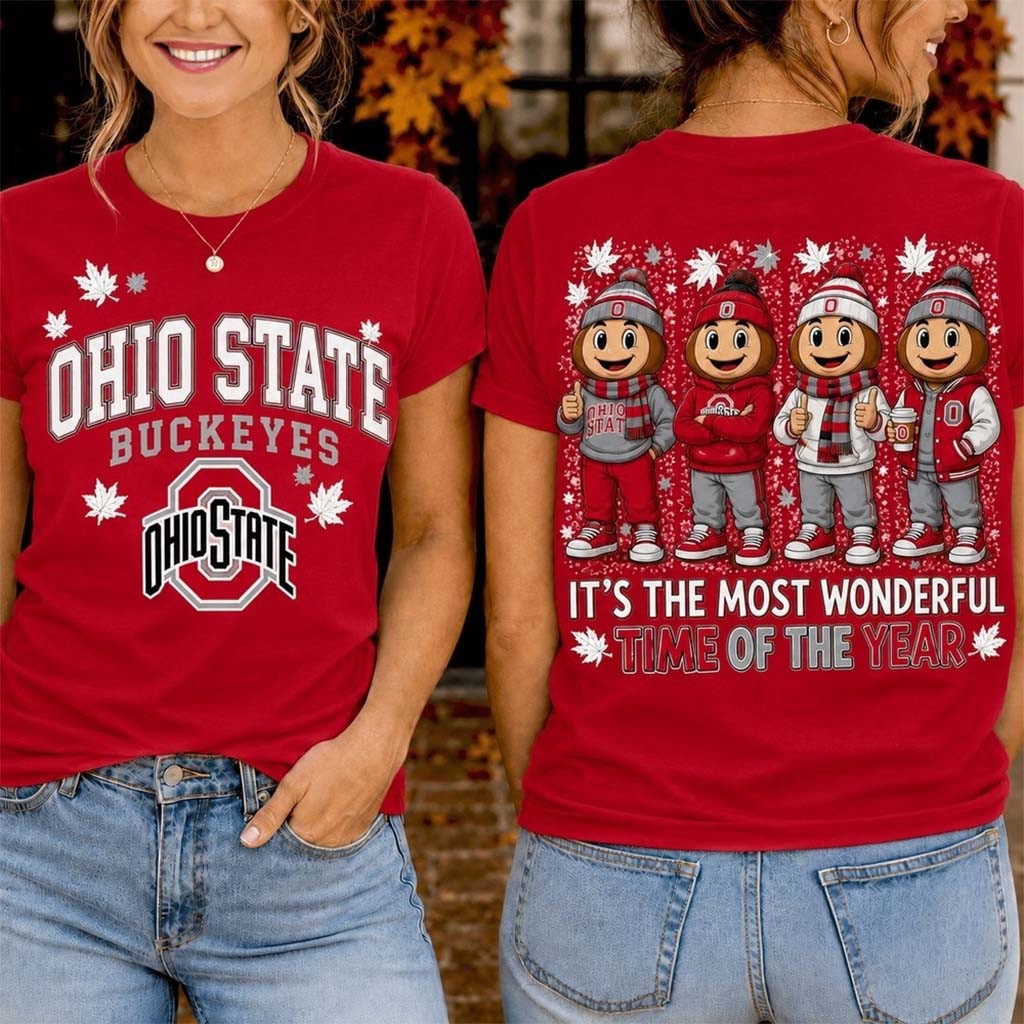 Ohio State Buckeyes Merch 2026 Autumn Festive Cheer T-Shirt Casual Outfits Fall Gift For Fans