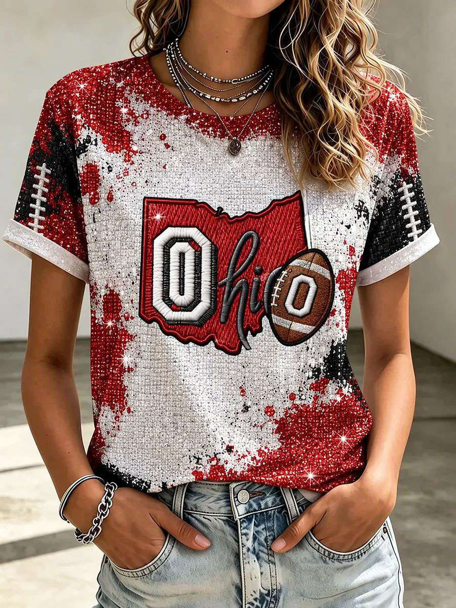 Ohio State Buckeyes Merch Game Day T-Shirt Ohio State Football Clothing Gifts for Buckeyes Fans