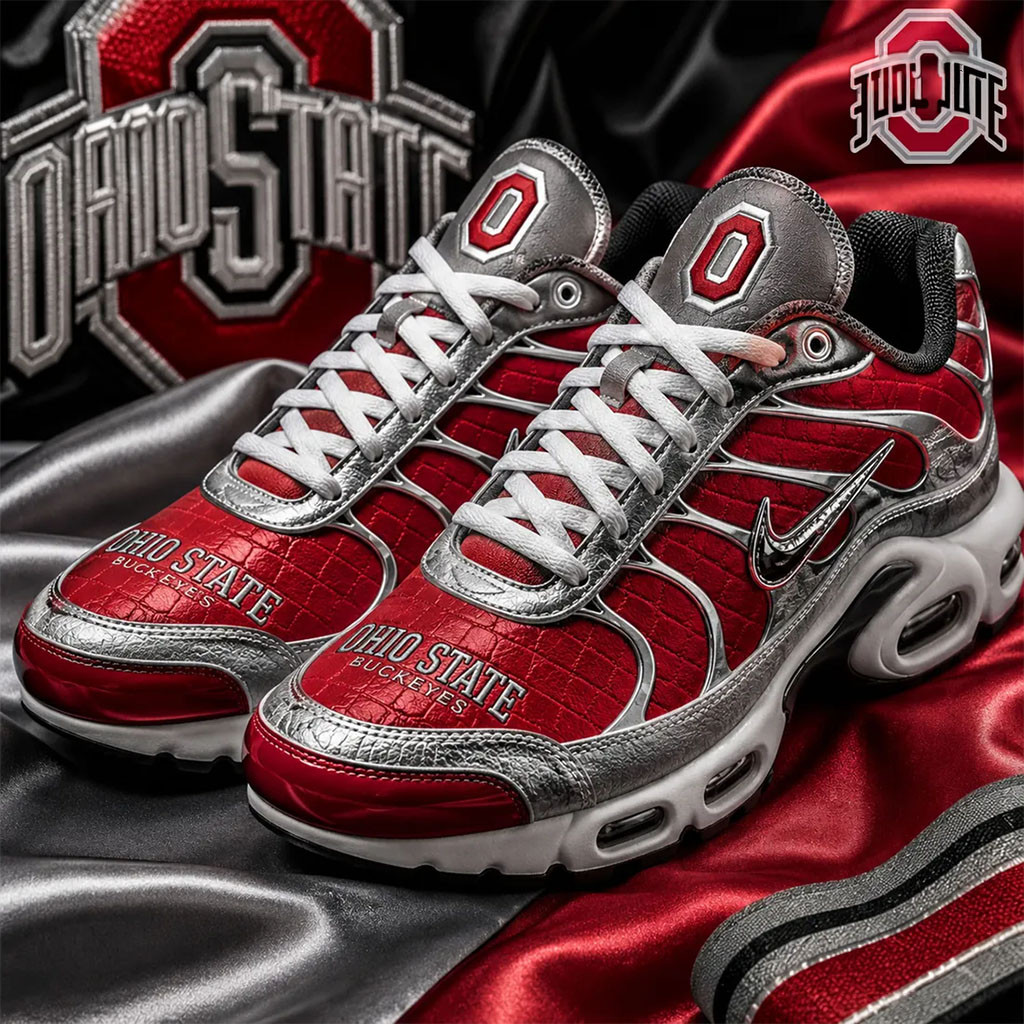 Ohio State Buckeyes Shoes Game Day Sneakers Buckeyes Merch Present For Football Lovers