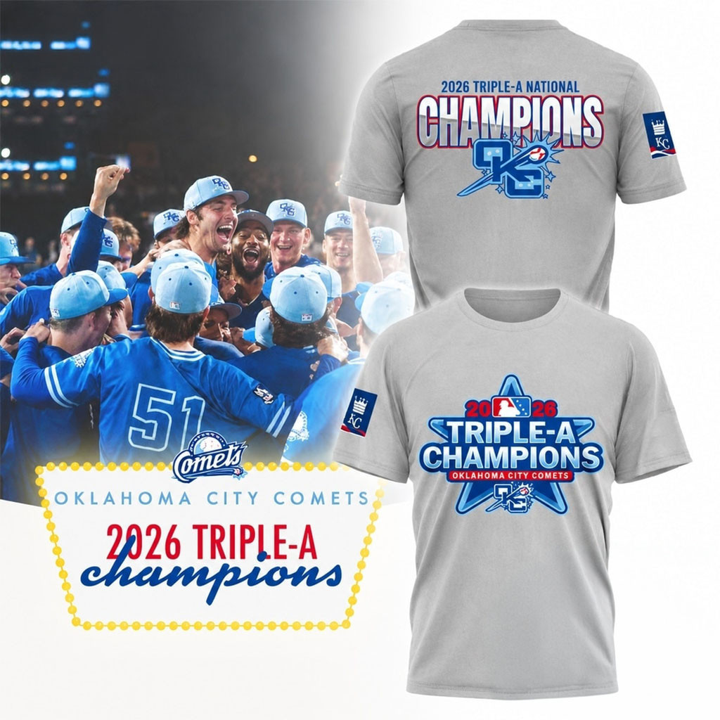 Oklahoma City Comets Triple A National Champions 2026 Shirt Oklahoma City Comets Merch Fan Gear
