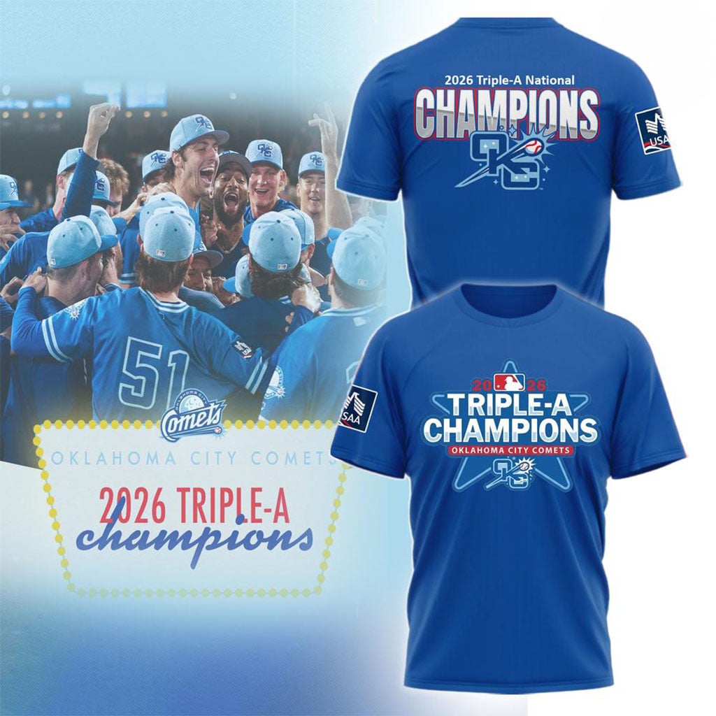 Oklahoma City Comets Triple-A National Champions 2026 T-Shirt Comets Merch Baseball Fan Gifts