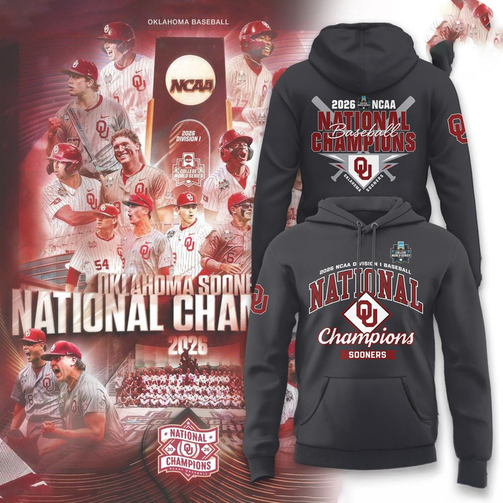 Oklahoma Sooners 2026 MCWS National Champions Hoodie Sooners Merch Presents For Football Fans