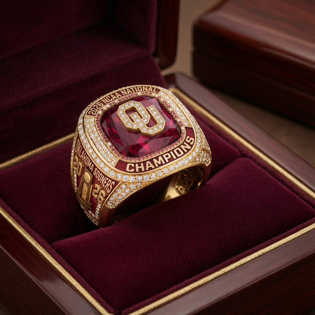 Oklahoma Sooners 2026 National Champion Ring Oklahoma Sooners Merch Gift For Baseball Fans