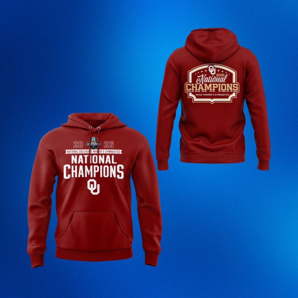 Oklahoma Sooners 2026 Women's Gymnastics National Champions Hoodie Fan Merch Gifts