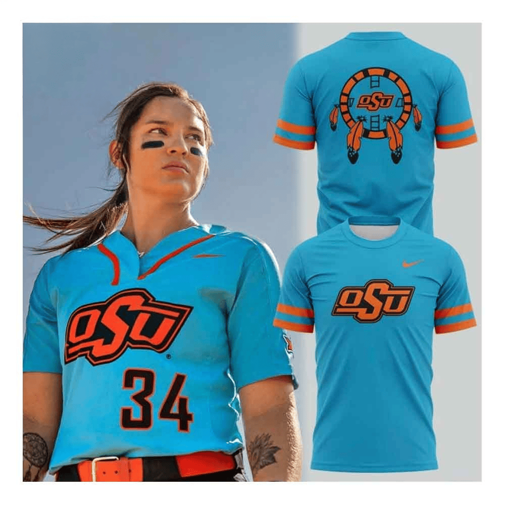 Oklahoma State Cowgirl Softball Native American Celebration T-Shirt 2026 Fan Merch