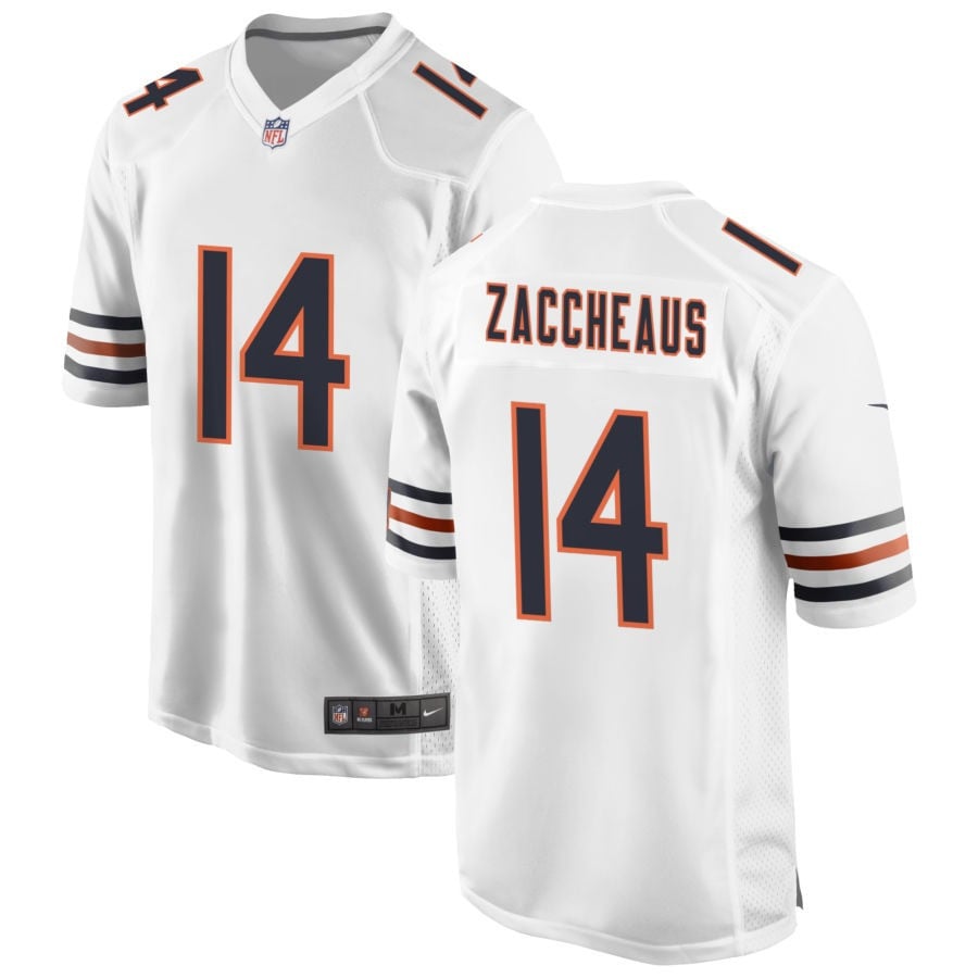 Olamide Zaccheaus Chicago Bears 2025 Game Jersey - White