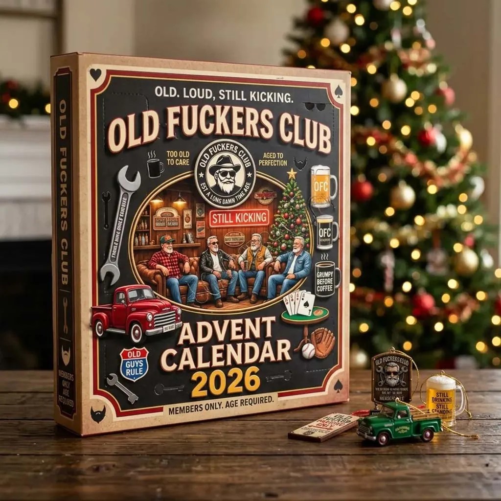 Old Fckers Club Ornaments Advent Calendar 2026 Xmas Tree Decorations Gifts For Holiday