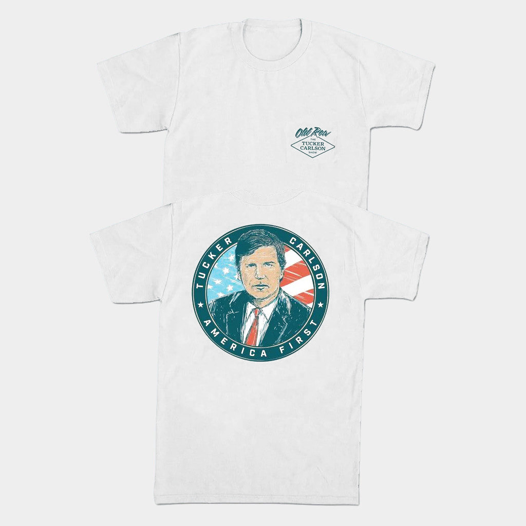 Old Row Merch 2026 Tucker Carlson X Old Row T-Shirt America First Shirt Gift For Dad