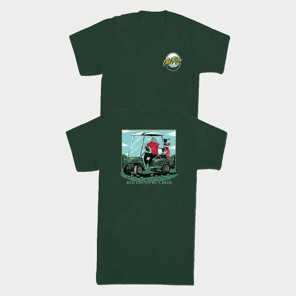 Old Row Merch Bad Day To Be A Beer Golf T-Shirt Birthday Gifts For Golfers Beer Lovers