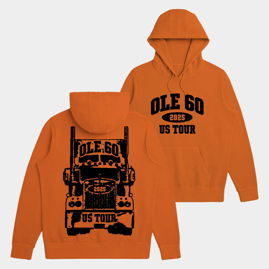 Ole 60 Merch 2025 US Tour Orange Hoodie Unique Gifts For Music Lovers