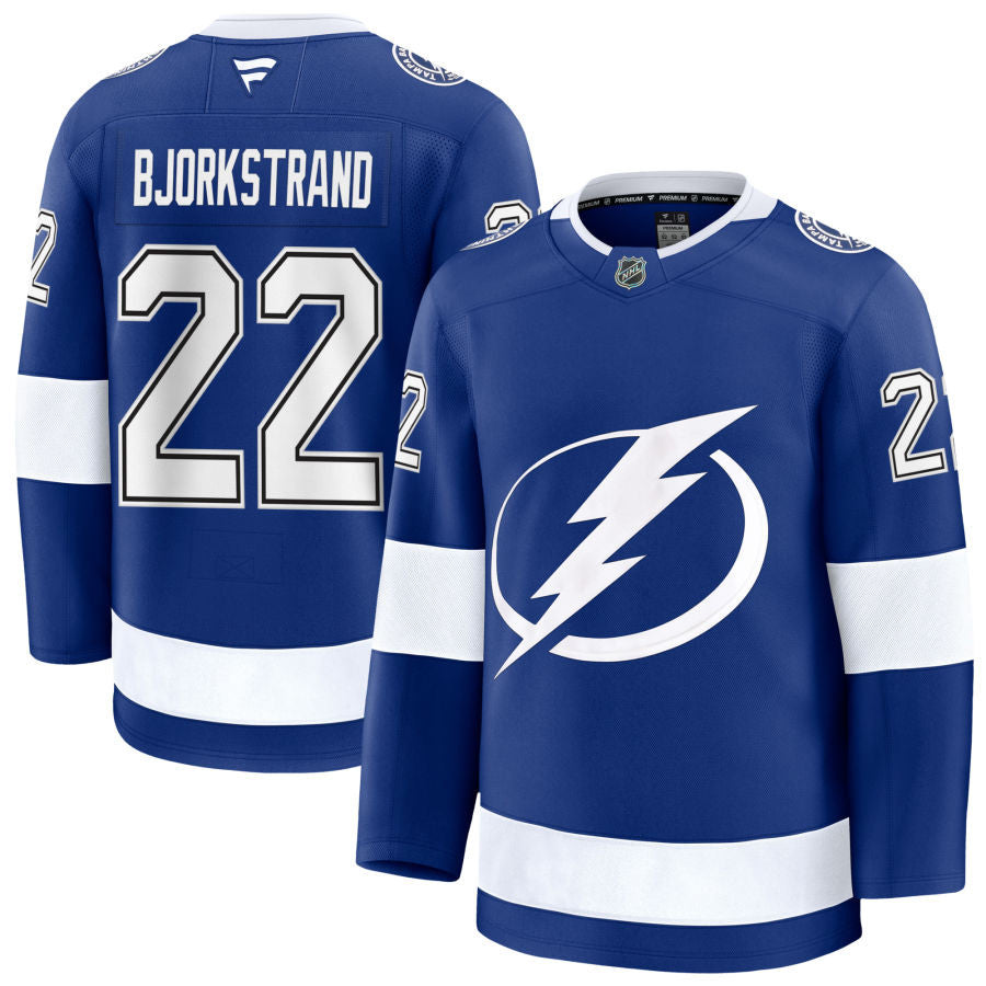 Oliver Bjorkstrand Tampa Bay Lightning 2025 Home Jersey - Blue 1 Oliver Bjorkstrand Tampa Bay Lightning 2025 Home Jersey - Blue