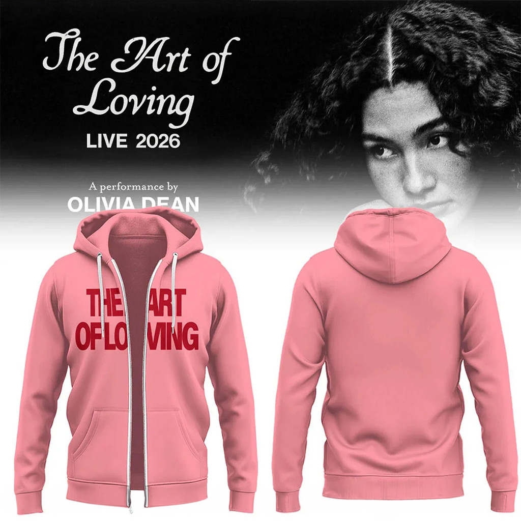 Olivia Dean Tour Merch 2026 The Art Of Loving Live Zip Hoodie Gifts For Music Enthusiasts