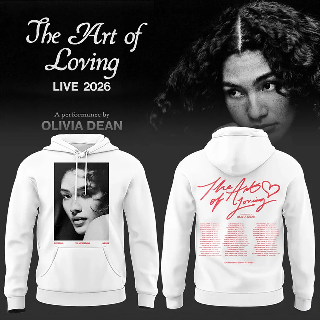 Olivia Dean Tour Merch The Art Of Loving Live 2026 Hoodie Cool Gifts For Music Lovers