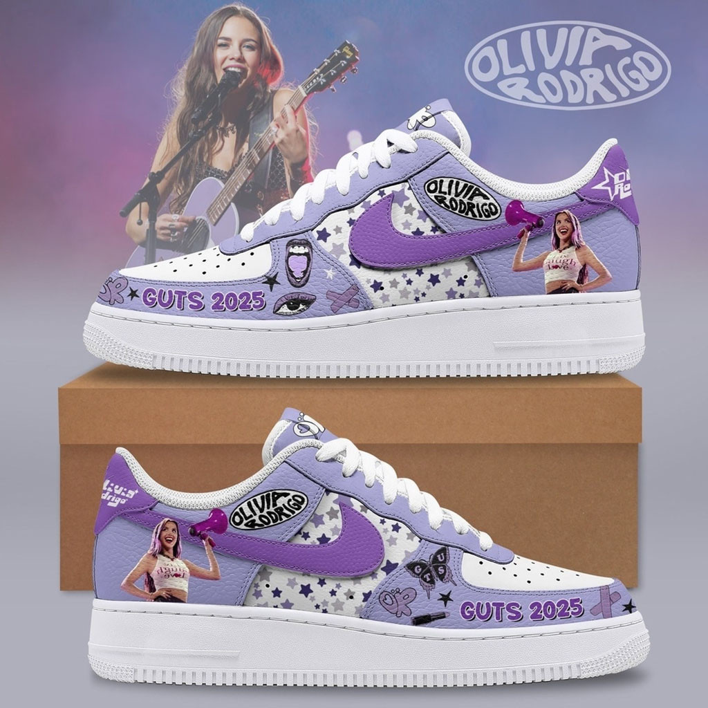 Olivia Rodrigo GUTS 2025 World Tour Shoes Sneakers Olivia Rodrigo Merch Gift For Music Fans