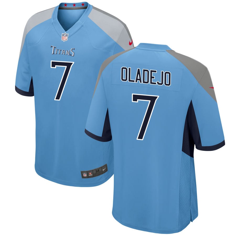 Oluwafemi Oladejo Tennessee Titans 2025 Alternate Game Jersey - Light Blue