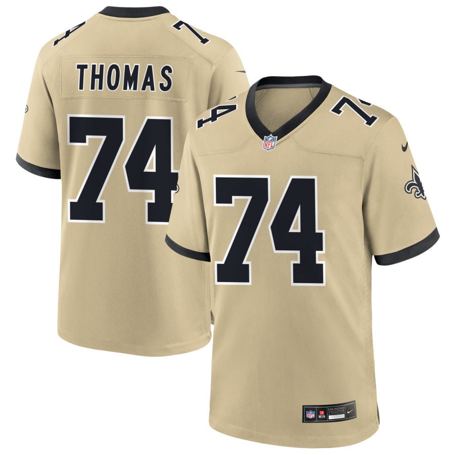 Omari Thomas New Orleans Saints 2025 Gameday Golds Alternate Game Jersey - Gold