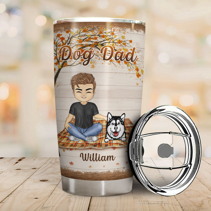 Once Upon A Time There Was A Girl Boy Who Really Loved Dogs - Gift For Dog Lovers - Personalized Custom Tumbler - Image 2