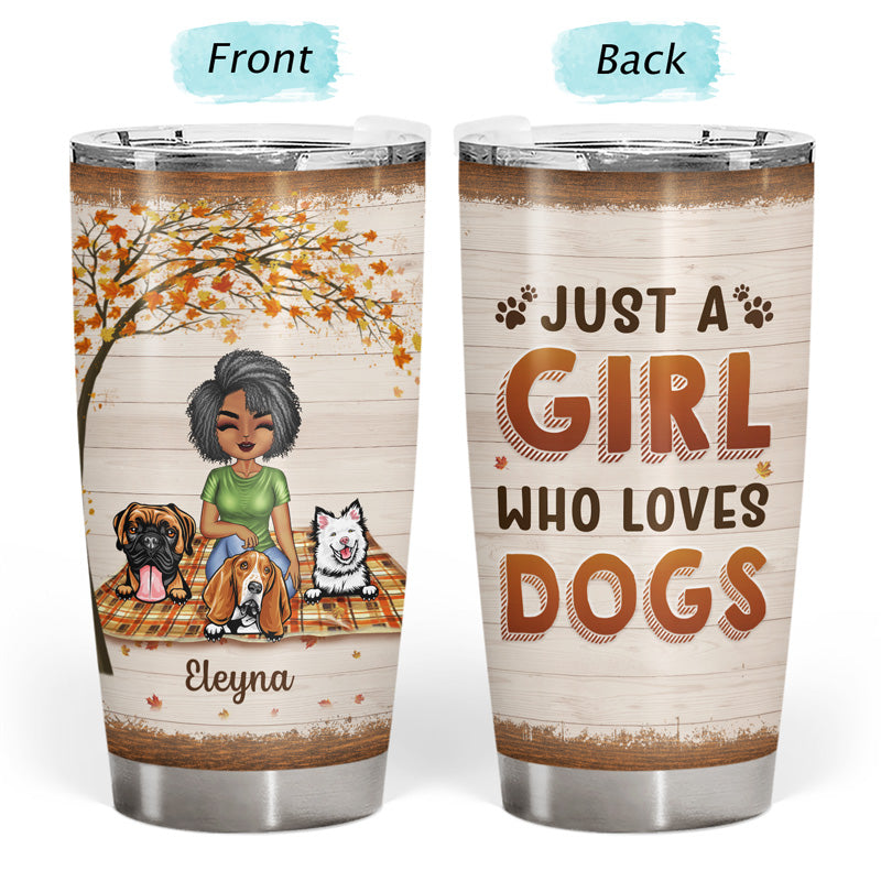 Once Upon A Time There Was A Girl Boy Who Really Loved Dogs - Gift For Dog Lovers - Personalized Custom Tumbler - Image 3